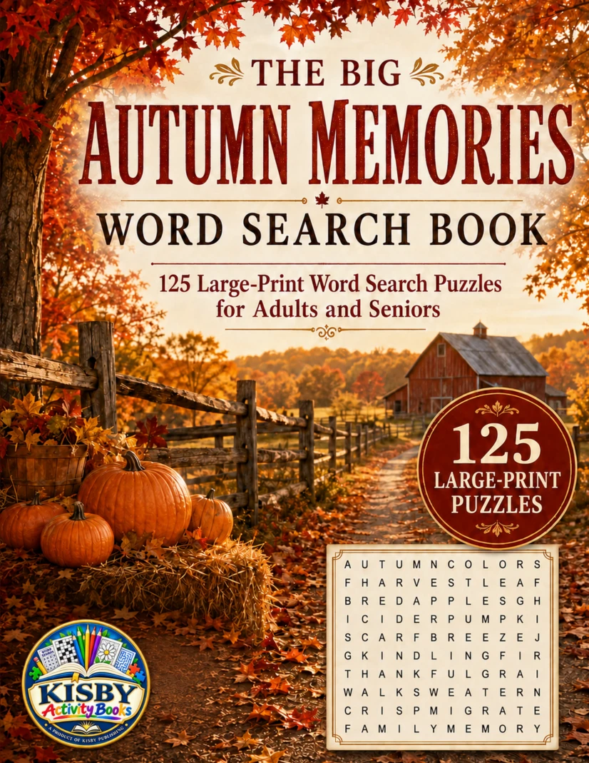 The Big Autumn Memories Word Search Book cover