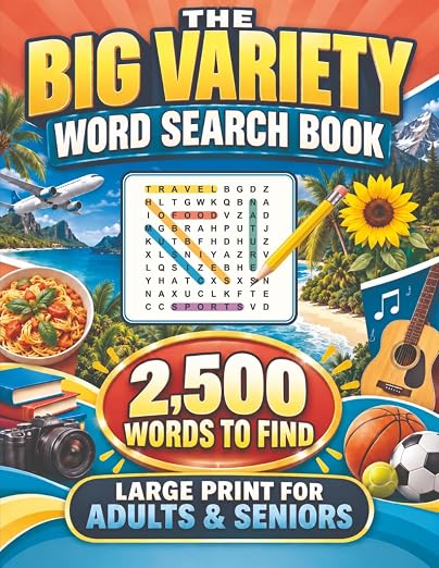 The Big Variety Word Search Book cover