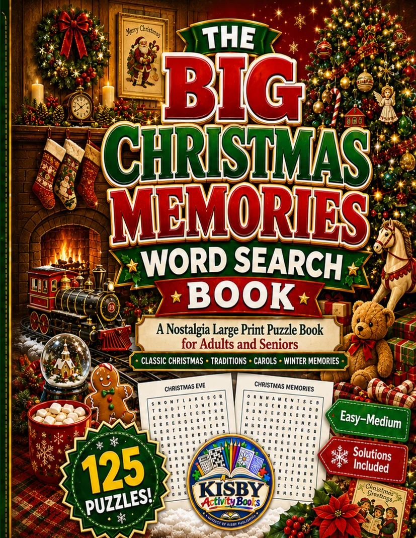 The Big Christmas Memories Word Search Book cover