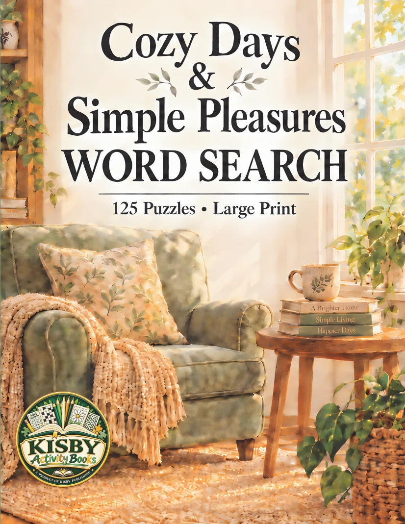 Cozy Days & Simple Pleasures Word Search cover