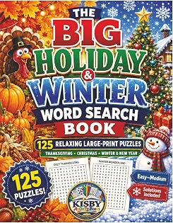 The Big Holiday & Winter Word Search Book cover