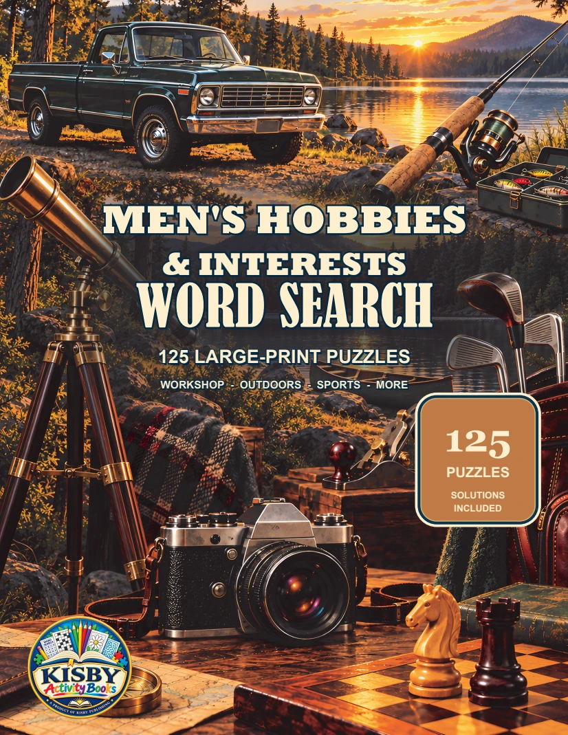 Men’s Hobbies & Interests Word Search cover